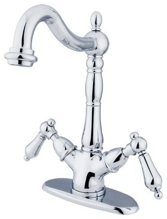 Kingston Brass 2-Handle Vessel Sink Faucet, Polished Chrome