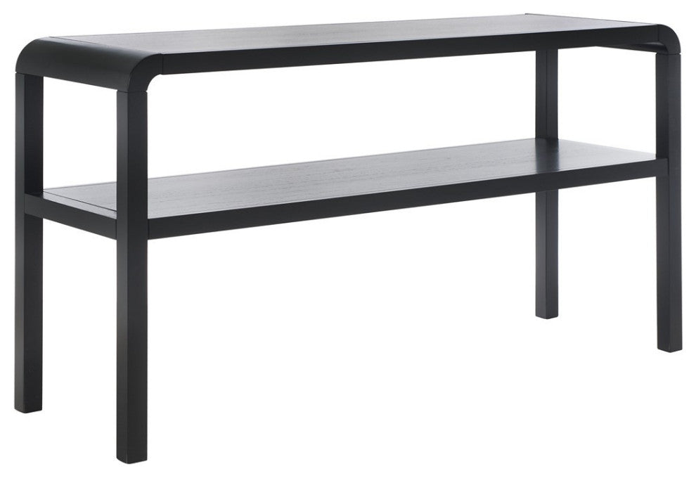 Safavieh Omara 2 Tier Console Table, Black