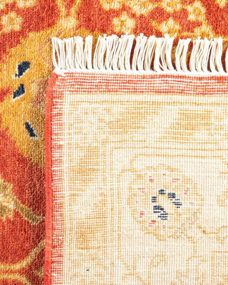 Thandwe One-of-a-Kind Hand-Knotted Runner Orange, 3'0"x14'7"
