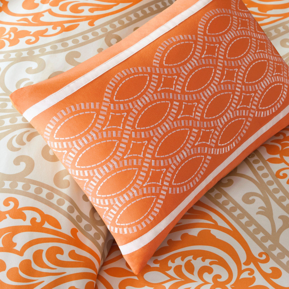 Intelligent Design Peach Skin Printed Comforter Set, Twin/Twin Xl