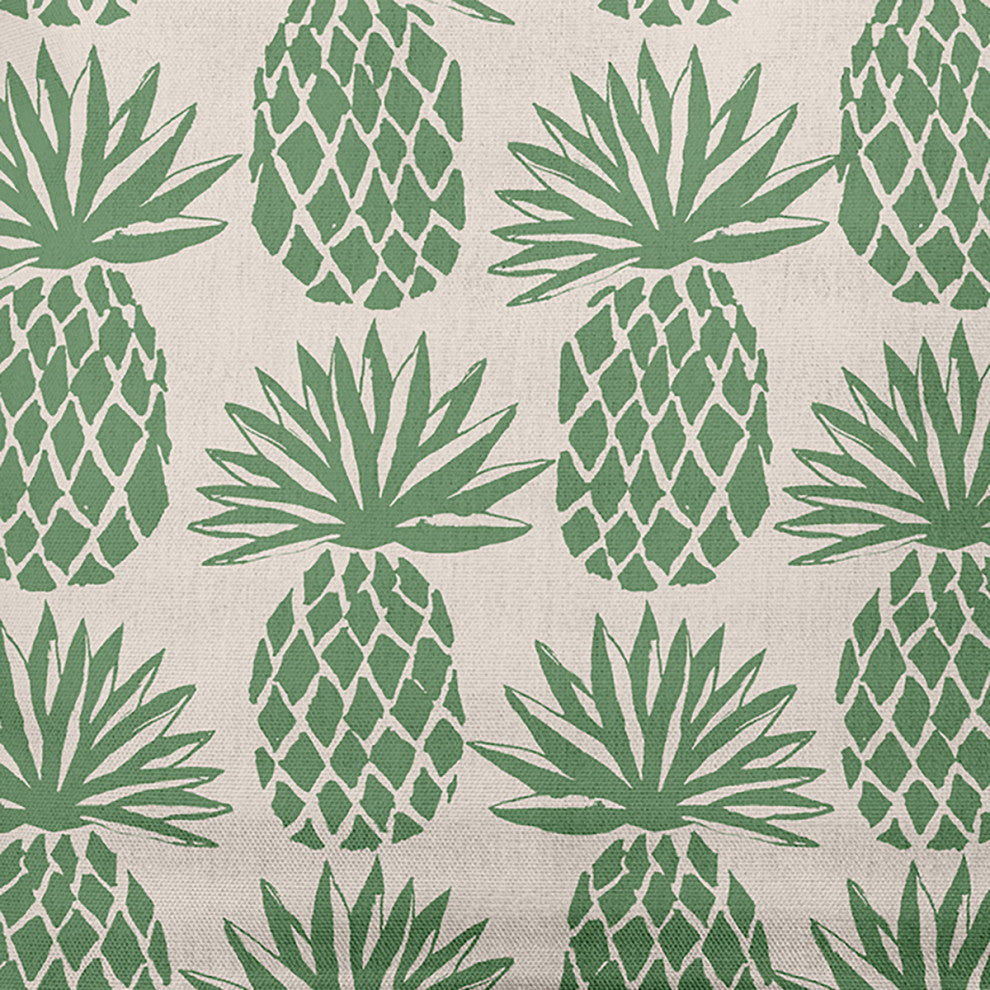 26" x 26" Pineapple Stripes Decorative Throw Pillow, Sage