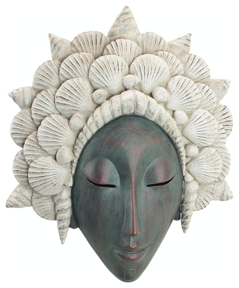 Seashell Maiden Mermaid Wall Plaque