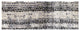 2' x 6' Shades of Gray Pebbles Washable Runner Rug