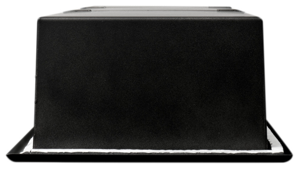 ALFI 8"x36" Black Matte Stainless Steel Vertical Triple Shelf Bath Shower Niche