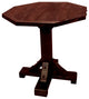 Rustic Barn Wood Style Timber Peg Octagon Pub Table, Michael's Cherry, 36 Inch, Bar Height