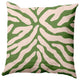 Animal Stripe Decorative Throw Pillow, Light Olive, 16"x16"