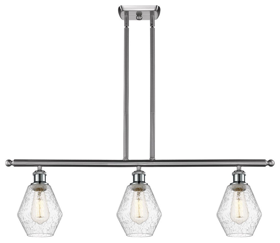 Innovations 516-3I-SN-G654-6-LED 3-Light Island Light, Brushed Satin Nickel