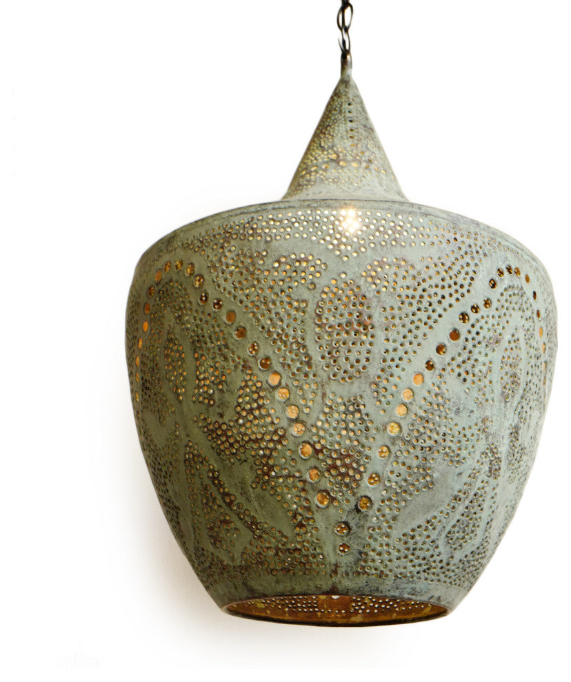 Copper Madras Pendant Large