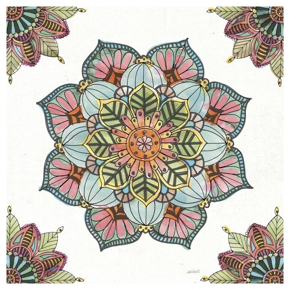 "Mandala Morning V" Digital Paper Print by Anne Tavoletti, 20"x20"
