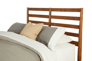 Flynn Retro Bed With Slat Back Headboard, Acorn, Queen