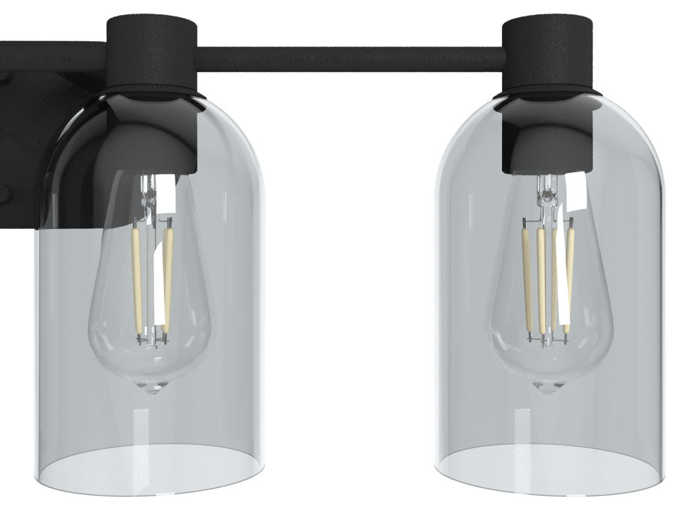Hunter Lochemeade Natural Iron 4 Light Vanity Wall Light Fixture