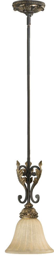 Rio Salado 1-Light Min Pendant, Toasted Sienna With Mystic Silver