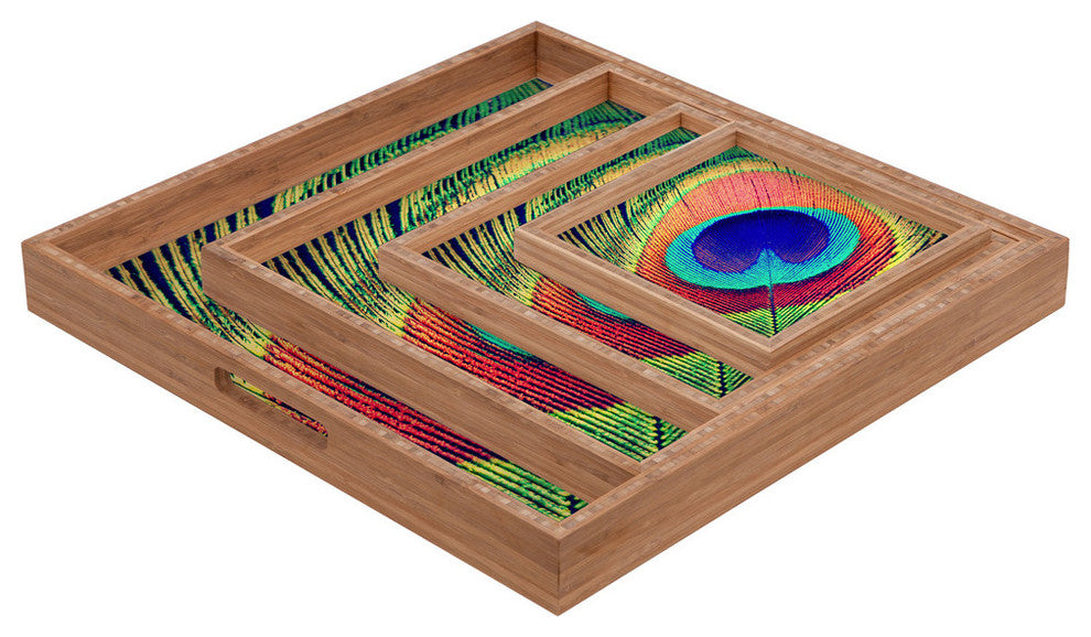 Deny Designs Shannon Clark The Eye Square Tray, Medium