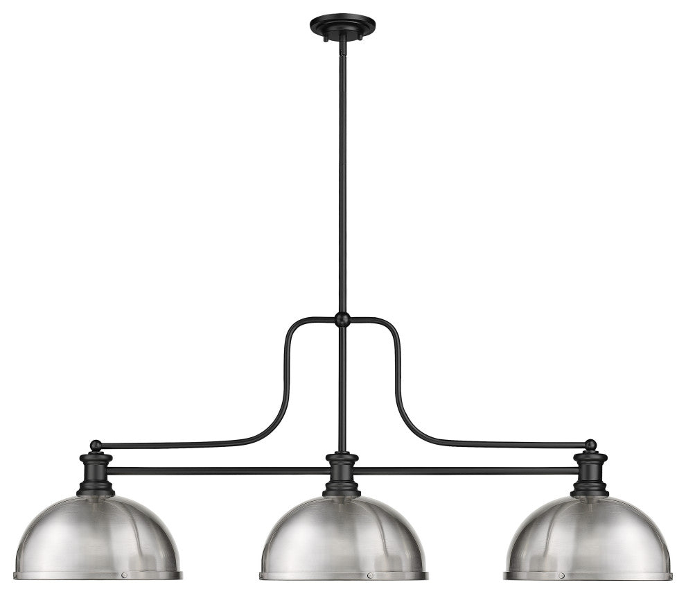Zlite 725-3MB-D12BN 3-Light Billiard, Brushed Nickel