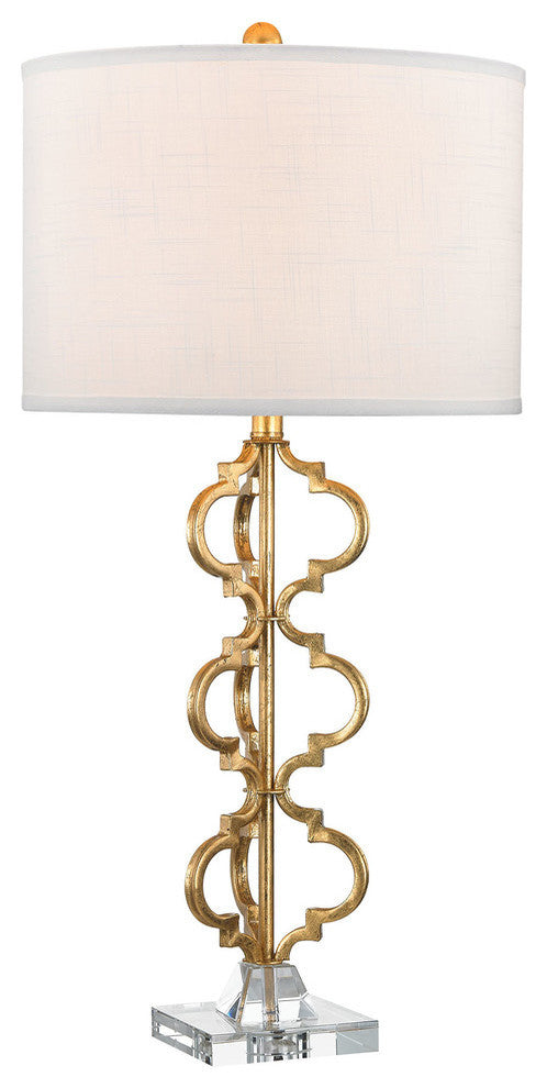 Castile Table Lamp, Gold Leaf