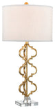 Castile Table Lamp, Gold Leaf