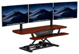 VersaDeskÂ® PowerProÂ® Electric Height Adjustable Standing Desk Converter, Cherry, 48''