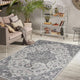Montana Herris Area Rug, Gray, 8'10" x 11'10", Medallion