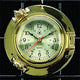 Brass Porthole Quartz Clock