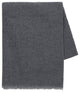 Italian Luna Cashmere Throw, Charcoal