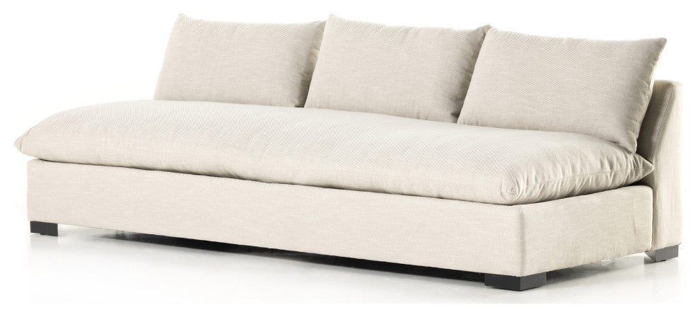 Grant Armless Sofa, 94, Ashby Oatmeal