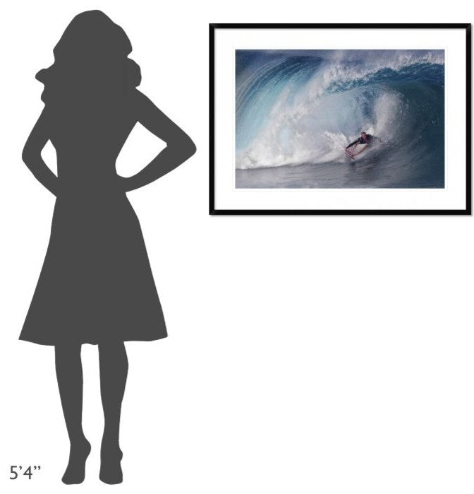 "A Wave Player" Framed Digital Print by Cheng Chang, 38"x28"
