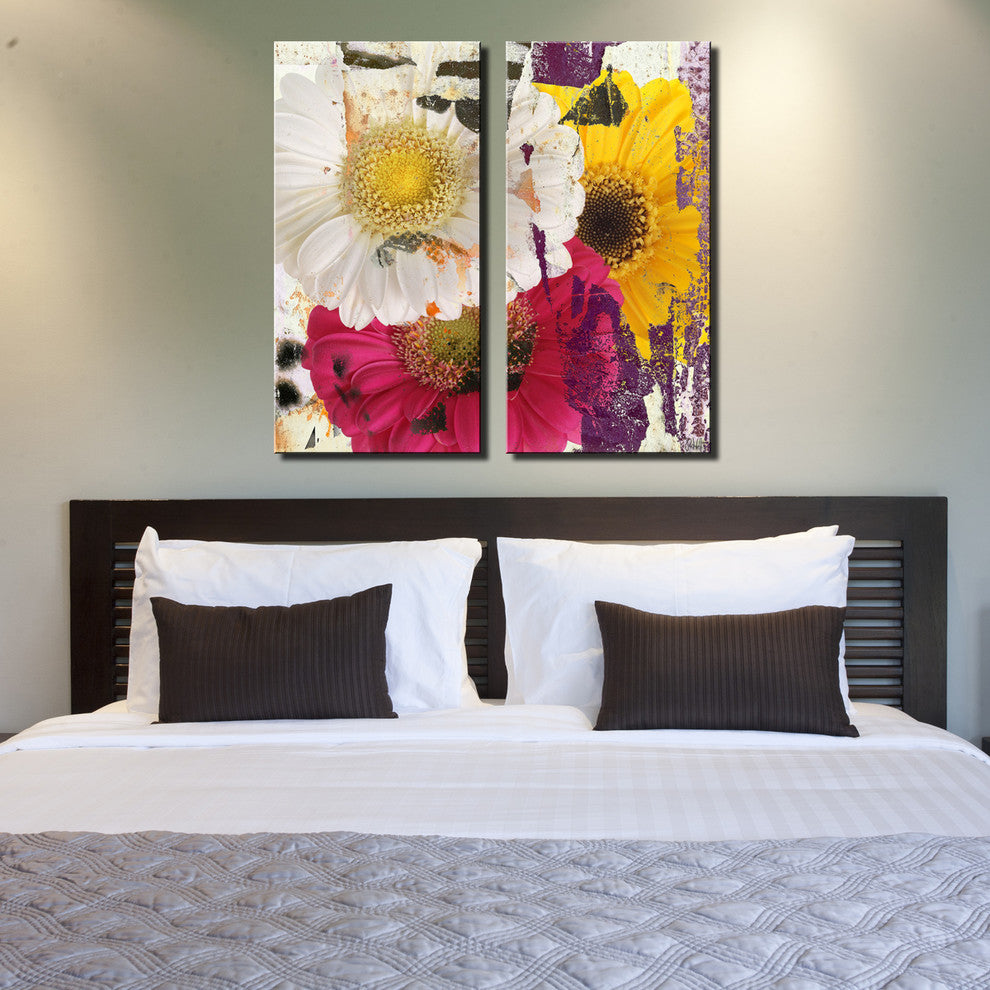 Painted Petals LXXXVI Canvas Art, 2-Piece Set