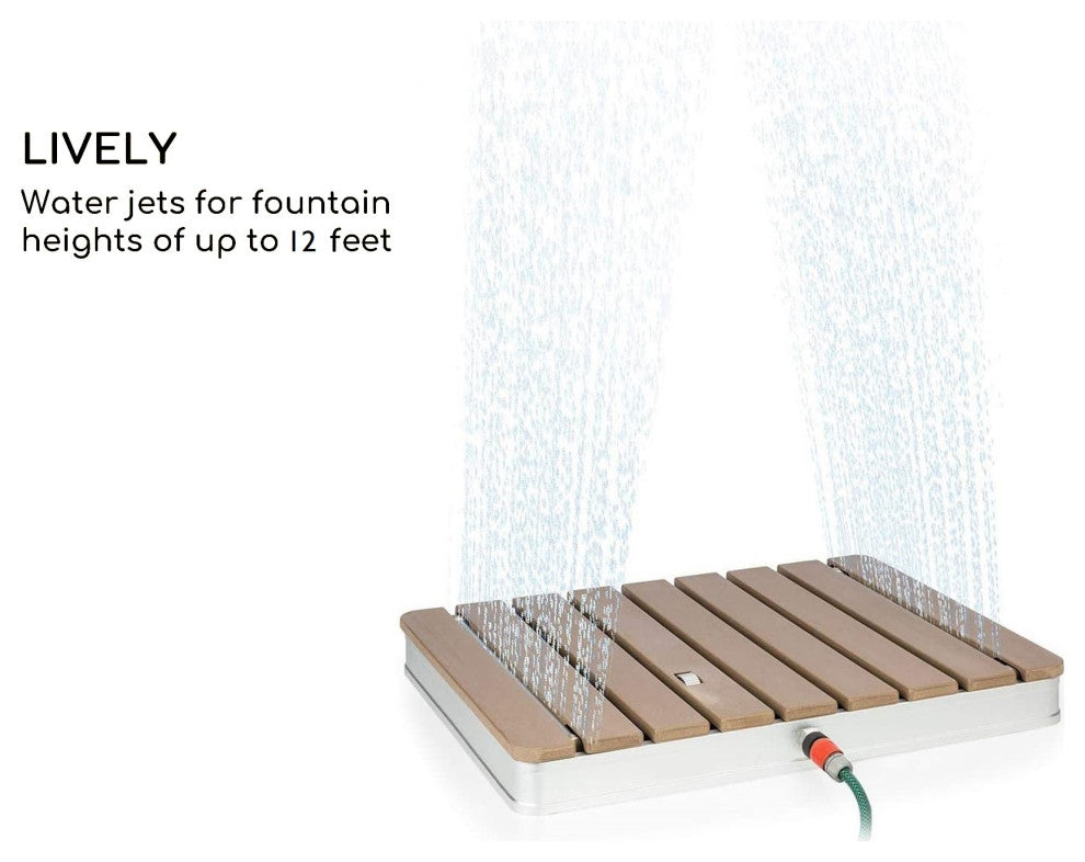 Upside-Down Portable Outdoor Shower With Garden Hose Attachment