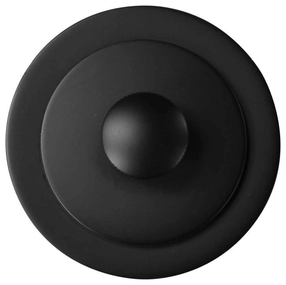 Illusionary Overflow 12" & 4" Sch. 40 PVC Bath Waste and Overflow Lift, Matte Black