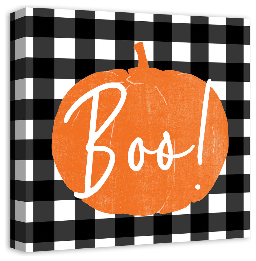 Boo Buffalo Check Print on Canvas