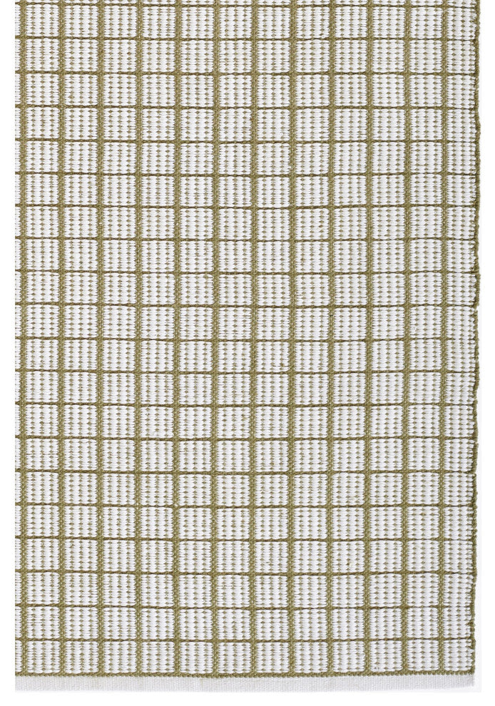 Novogratz Malmo MLO-2 Grid Rug, Green, 3'6"x5'6"