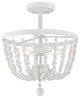 Savoy House Meridian 2 Light Semi-Flush Distressed Wood