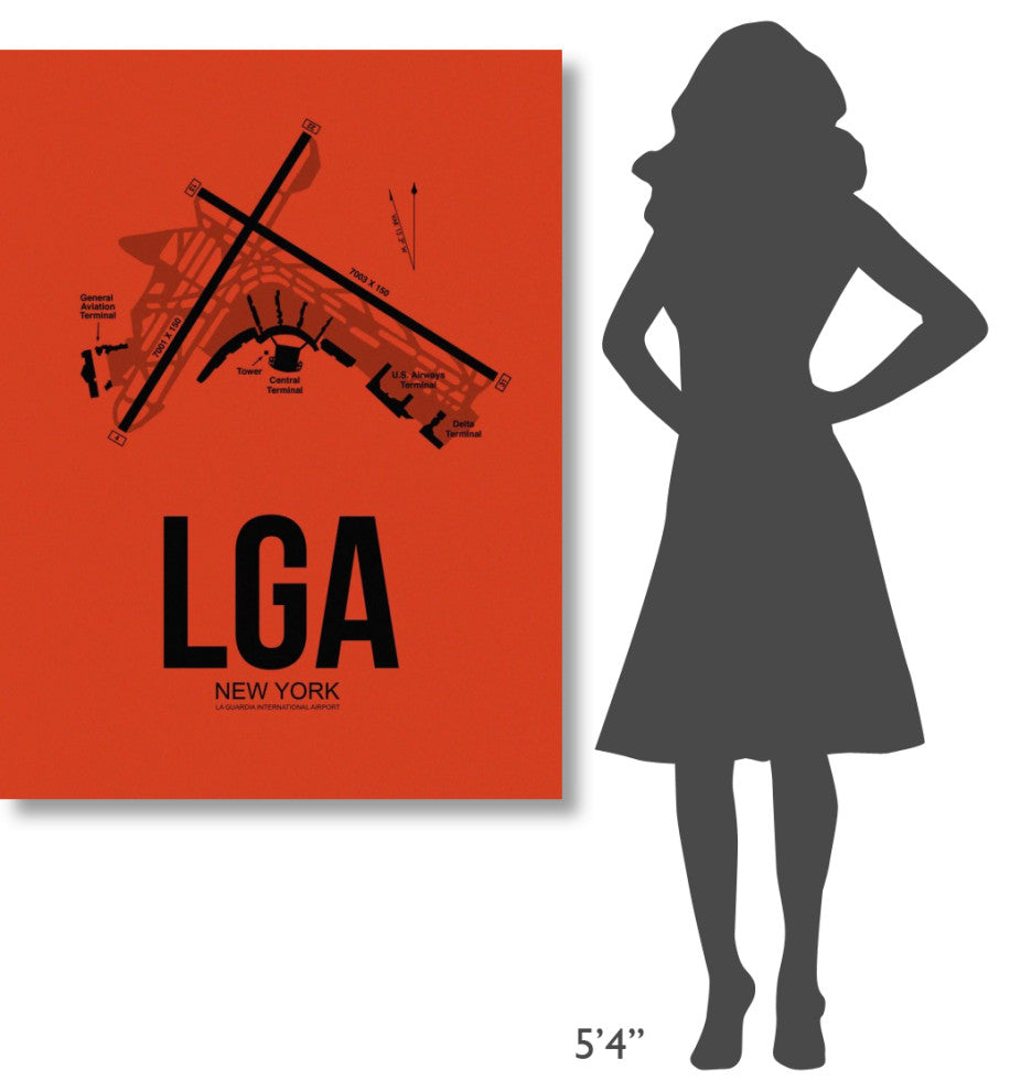 "LGA New York Airport Orange" Fine Art Print