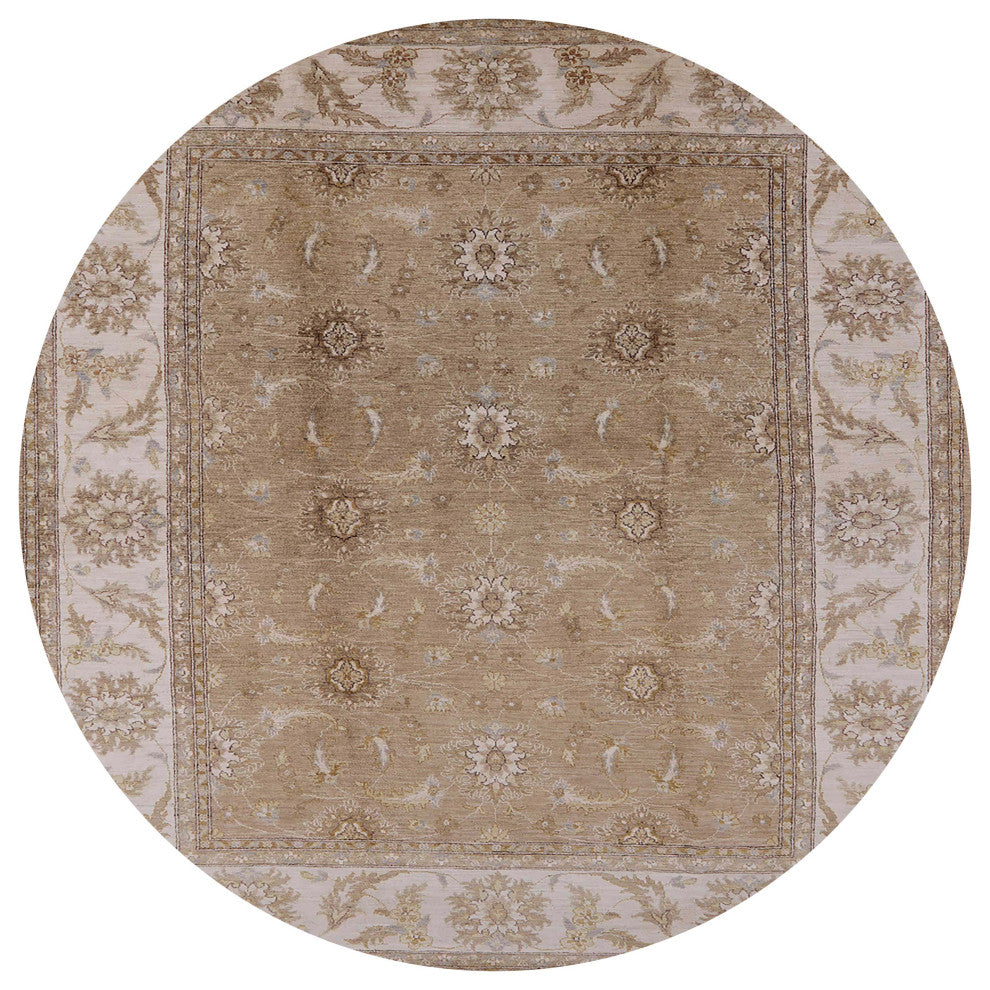 Ahgly Company Indoor Round Mid-Century Modern Area Rugs, 3' Round