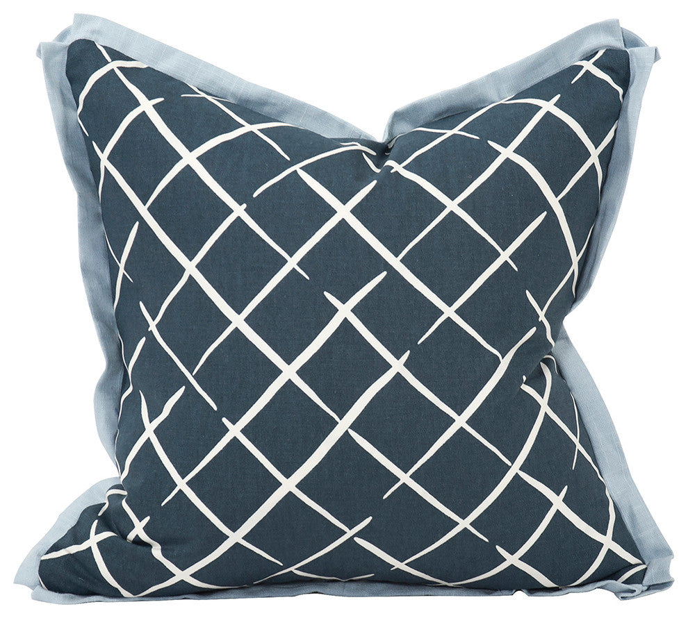 Howard Elliott Madcap Cottage Cove End Indigo 20" x 20" Pillow