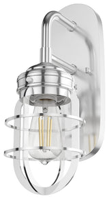 Hunter Starklake Chrome 1-Light Sconce Wall Fixture