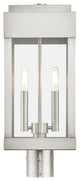 Brushed Nickel Transtional,  Modern Classic, Outdoor Post Top Lantern