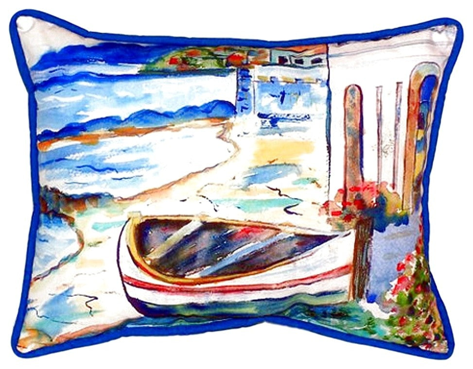 Sicilian Shore Extra Large Zippered Pillow 20x24