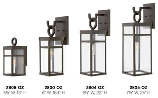 Hinkley Lighting 2806 Porter 1 Light 13" Tall Lisa McDennon Open - Aged Zinc