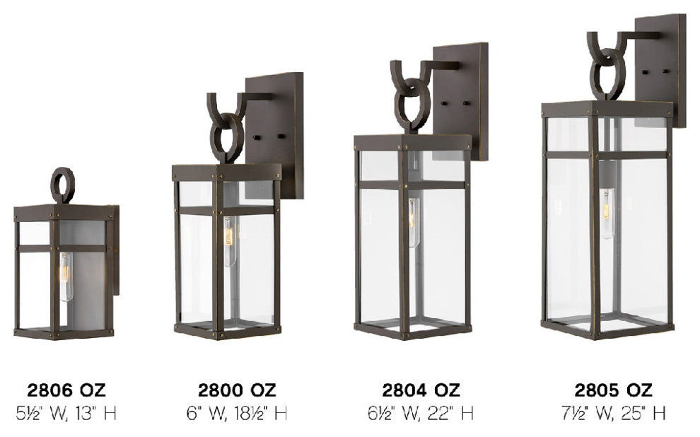 Hinkley Lighting 2806 Porter 1 Light 13" Tall Lisa McDennon Open - Aged Zinc