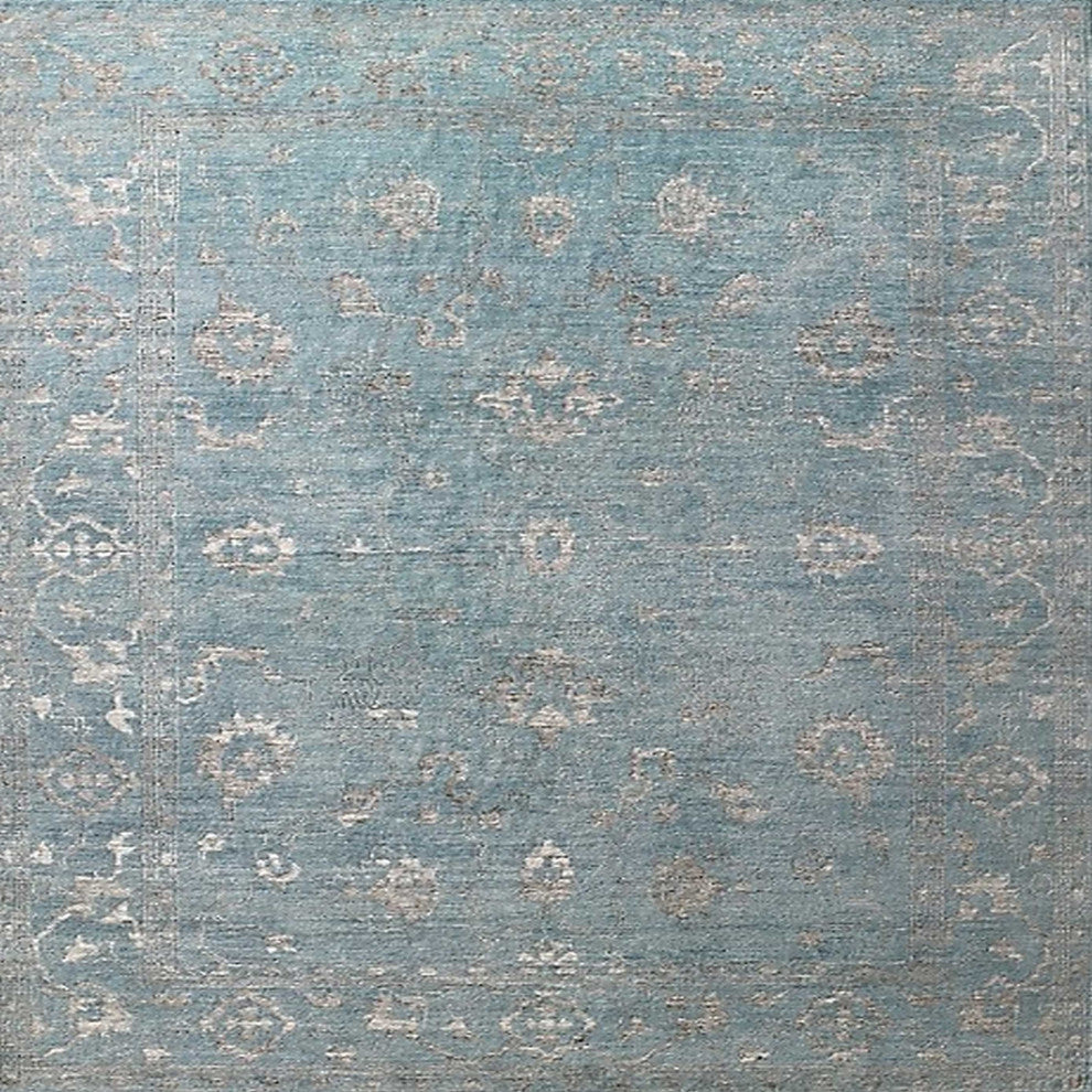 Ahgly Company Indoor Square Mid-Century Modern Area Rugs, 5' Square