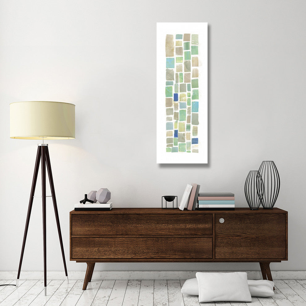 "High Windows III Blue" Digital Paper Print by Sue Schlabach, 20"x56"