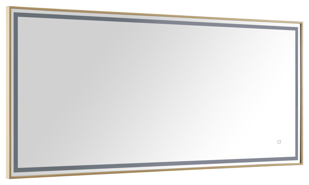 Avanity 59" LED Mirror, Brushed Gold