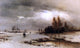 Ludwig Lanckow Under A Winter Sky Wall Decal