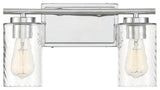 2-Light Bathroom Vanity Light, Chrome