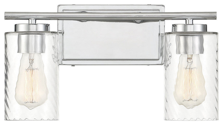 2-Light Bathroom Vanity Light, Chrome