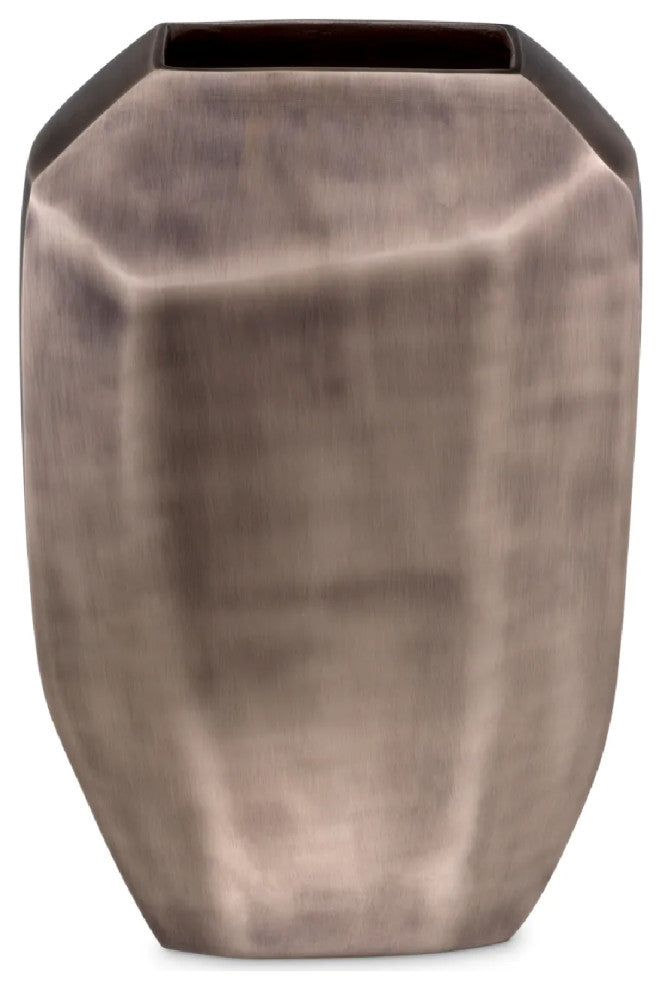 Matte Nickel Vase | Eichholtz Linos, Large