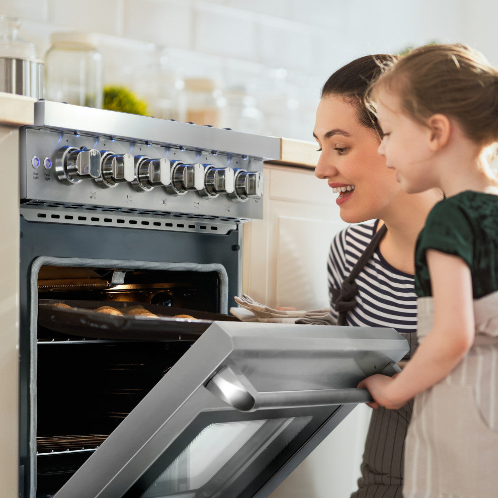 5-Piece Kitchen, 30" Gas Range and 30" Under Cabinet Range Hood