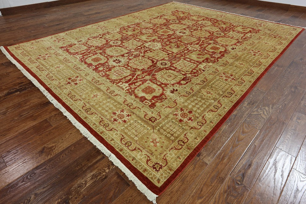 9'x12' Oriental Peshawar Wool Area Rug, W2262