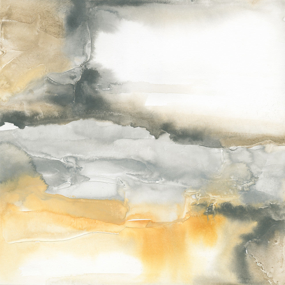 Minerals I Fine Art Giant Canvas Print, Yellow, Gray, 54"X54"
